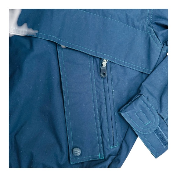 London Fog Blue and Orange Hooded Windbreaker - Picture 5 of 9